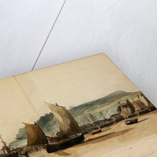 The Beach at Low Tide by Samuel Prout