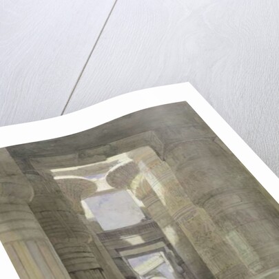 The Great Temple of Amon Karnak, the Hypostyle Hall, 1838 by David Roberts