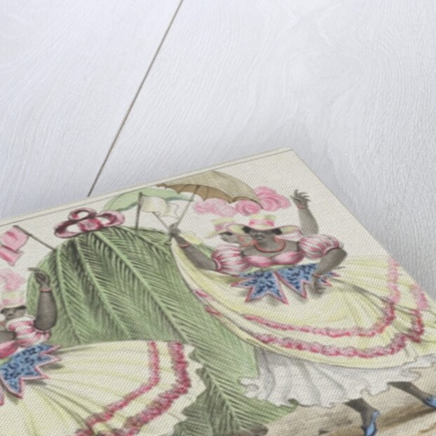 Red-Set Girls and Jack-in-the-Green, plate 2 from 'Sketches of Character...', 1838 by Isaac Mendes Belisario