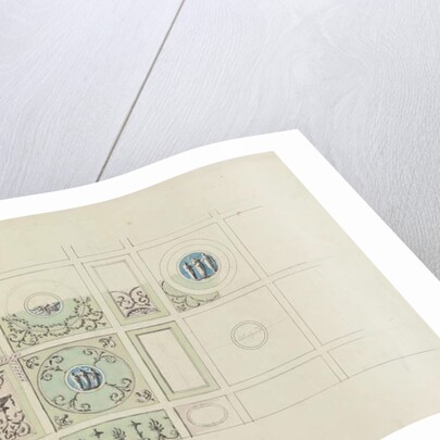 Design for the ceiling of the Eating Parlour, Headfort House by Robert Adam