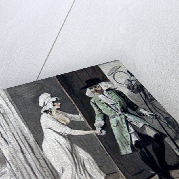 The Cuckold departs for the Hunt, c.1800 by Isaac Cruikshank