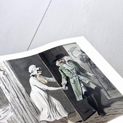 The Cuckold departs for the Hunt, c.1800 by Isaac Cruikshank