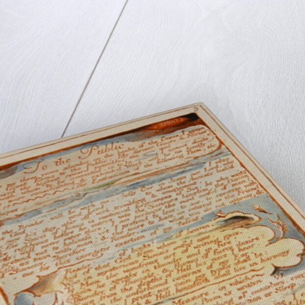 To the Public... by William Blake