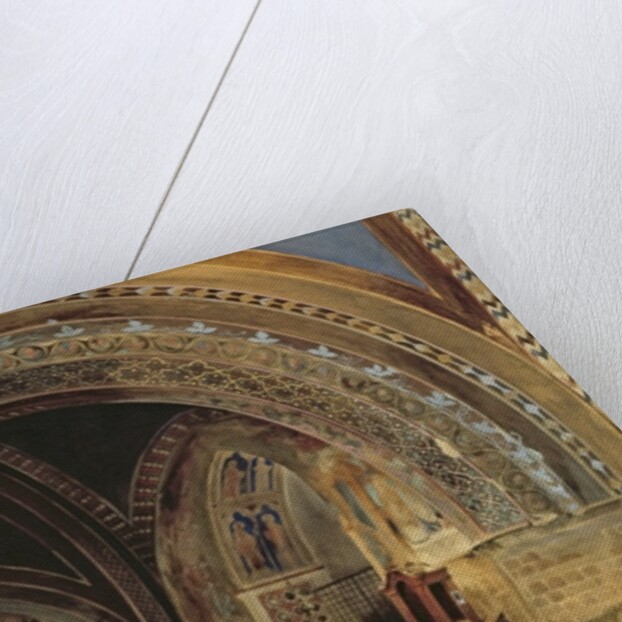 The Interior of the Lower Basilica of St. Francis of Assisi, 1839 by Thomas Hartley Cromek