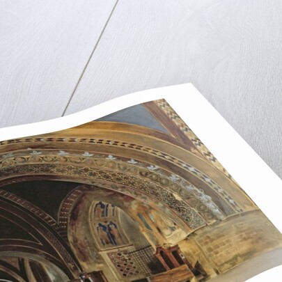 The Interior of the Lower Basilica of St. Francis of Assisi, 1839 by Thomas Hartley Cromek