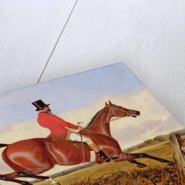 Foxhunting: Clearing a Bank, c.1840 by John Dalby