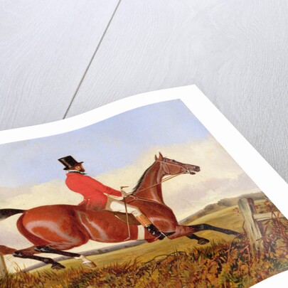 Foxhunting: Clearing a Bank, c.1840 by John Dalby