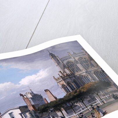 St George's Chapel, Windsor, and the entrance to the Singing Men's Cloister, c.1768 by Paul Sandby