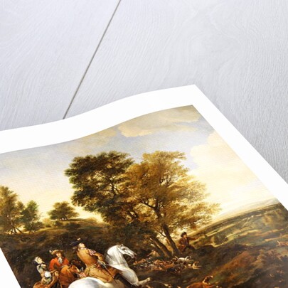 Hare Hunting, c.1690 by Jan Wyck