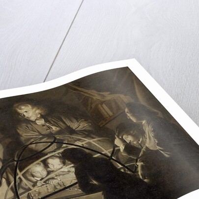 Philosopher giving a lecture on the orrery, c.1768 by Joseph Wright of Derby