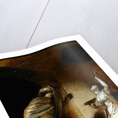 Kneeling female figure with a cup, illustration for an Eastern Romance, possibly 'The Arabian Nights' by Robert Smirke