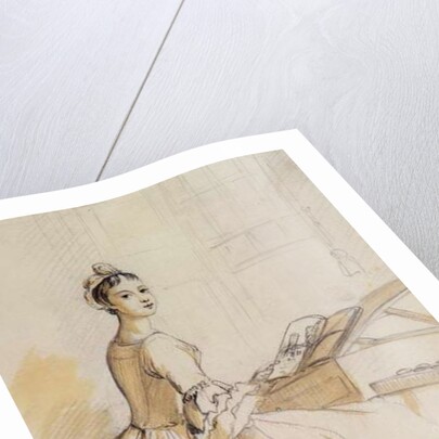 Portrait of a Lady at a Drawing Table by Paul Sandby