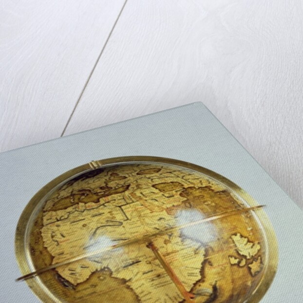 Terrestrial globe by Martin Waldsemuller