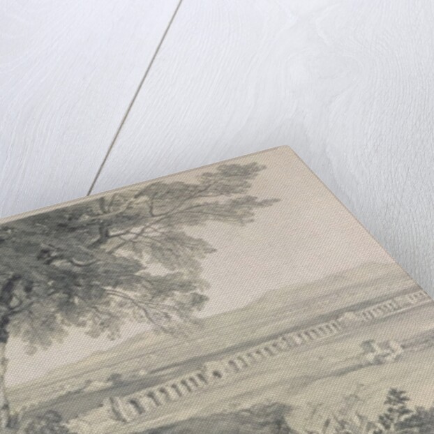 Campagna of Rome from Villa Mattei, from Views in Rome and its Environs, 1841 by Edward Lear