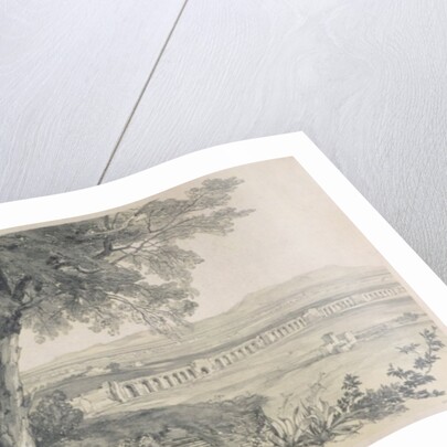 Campagna of Rome from Villa Mattei, from Views in Rome and its Environs, 1841 by Edward Lear