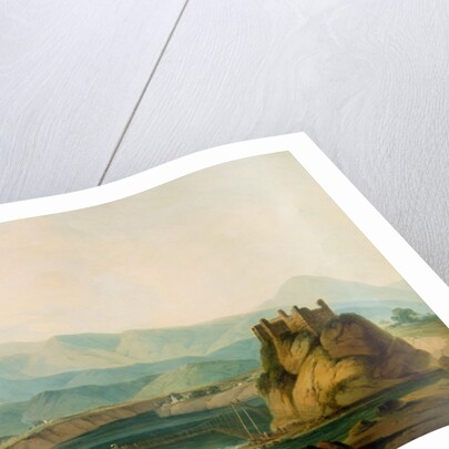 The Rope Bridge at Serinagur, c.1800 by Thomas Daniell