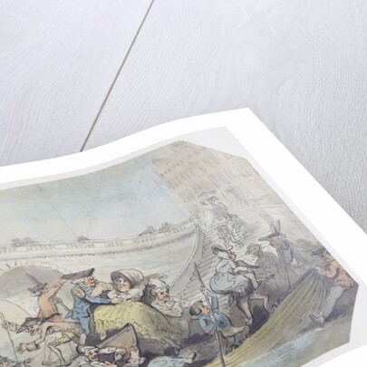 The Arrival of Ferries at London Bridge by Thomas (after) Rowlandson