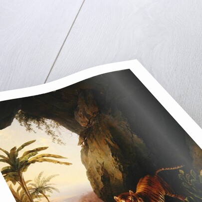 Tiger in a cave, c.1814 by Jacques-Laurent Agasse