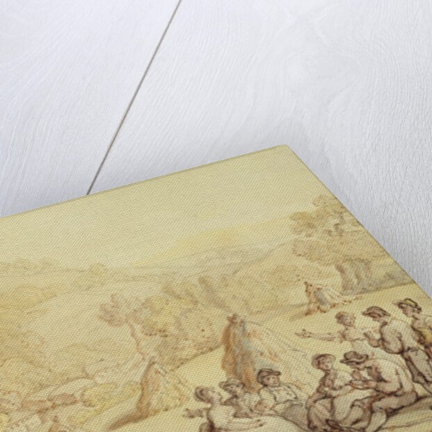 Harvesters Resting in a Corn Field, c.1805-10 by Thomas Rowlandson