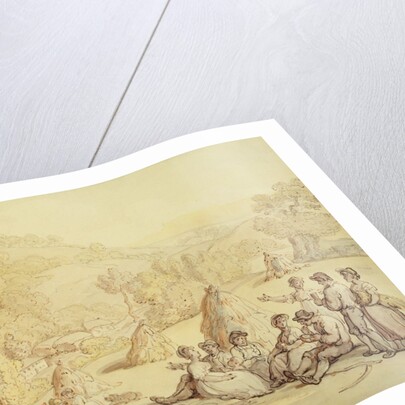 Harvesters Resting in a Corn Field, c.1805-10 by Thomas Rowlandson