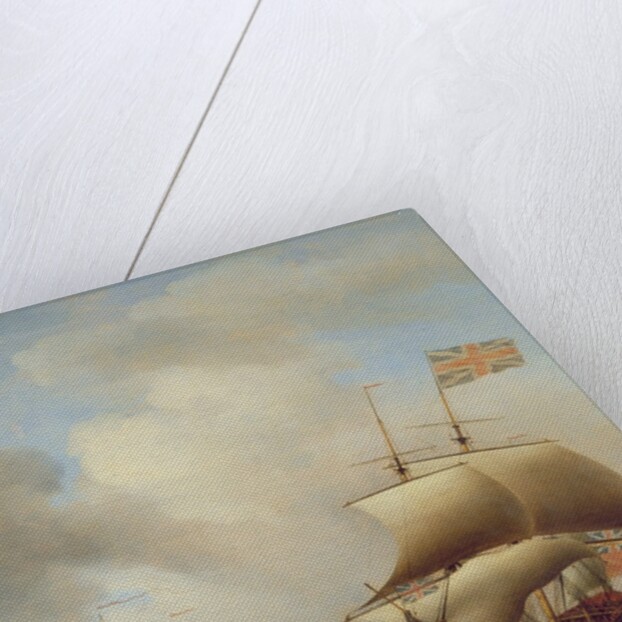 Shipping in a Choppy Sea, 1753 by Samuel Scott