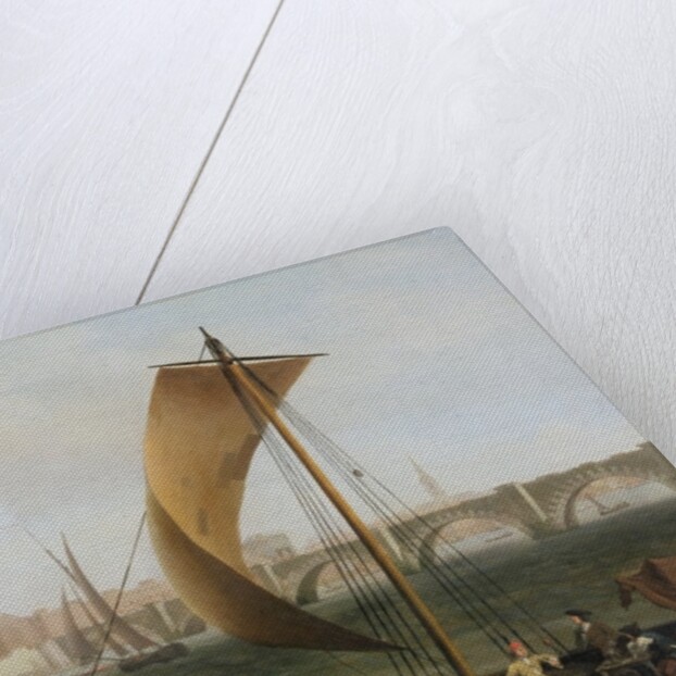 View on the Thames with Westminster Bridge, c.1743-44 by Samuel Scott