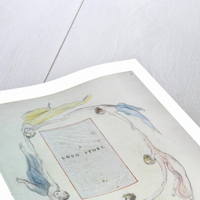 A Long Story, design 23r from 'The Poems of Thomas Gray', 1797-1798 by William Blake