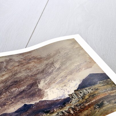 Mountainous Landscape with Stormy Sky by Barbara Leigh Smith Bodichon