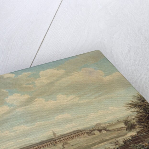 A View on the Island of Antigua: the English Barracks and St. John's Church seen from the Hospital, c.1775-1776 by Thomas Hearne