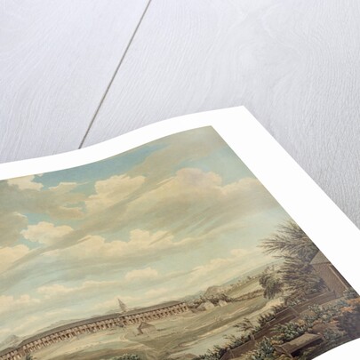 A View on the Island of Antigua: the English Barracks and St. John's Church seen from the Hospital, c.1775-1776 by Thomas Hearne