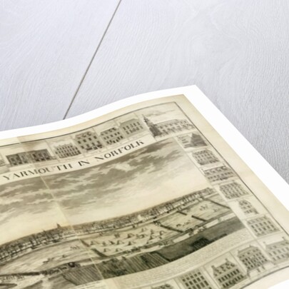 The West Prospect of the Town of Great Yarmouth in Norfolk by J. Corbridge