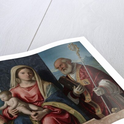 Virgin and Child with Saints Catherine and Nicholas, 1510-17 by Giovanni Battista Cima da Conegliano