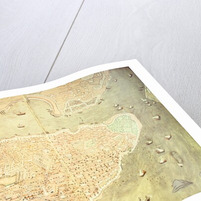 H 1523 fol.158v-159r View of Istanbul and the Bosphorus Straits by Turkish School