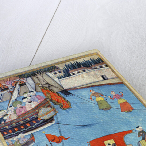 TSM A.3593 Nautical Festival before Sultan Ahmed III from 'Surname' by Vehbi, c.1720 by Levni Levni