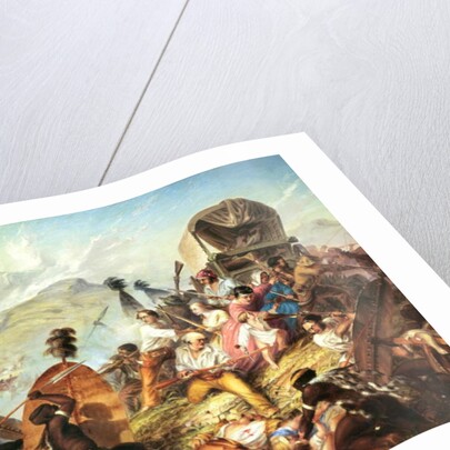 The Battle of Blauwkrantz, 1838 by Thomas Baines