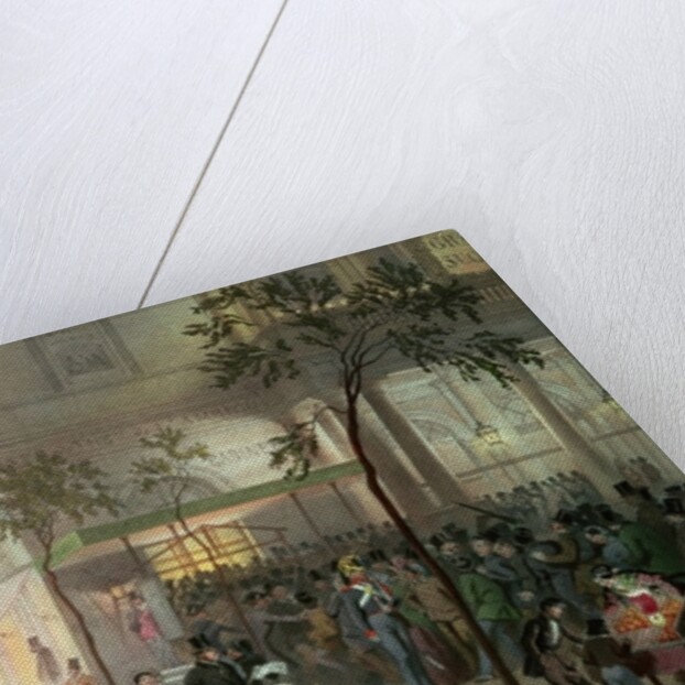 A Queue at the Theatre de l'Ambigu-Comique by Eugene Charles Francois Guerard