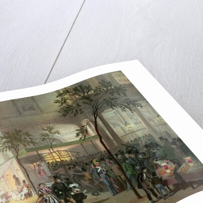 A Queue at the Theatre de l'Ambigu-Comique by Eugene Charles Francois Guerard