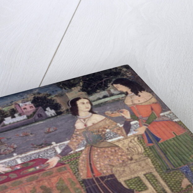 Europeans Refreshing themselves on a Balcony, Mughal, possibly Deccan by Indian School