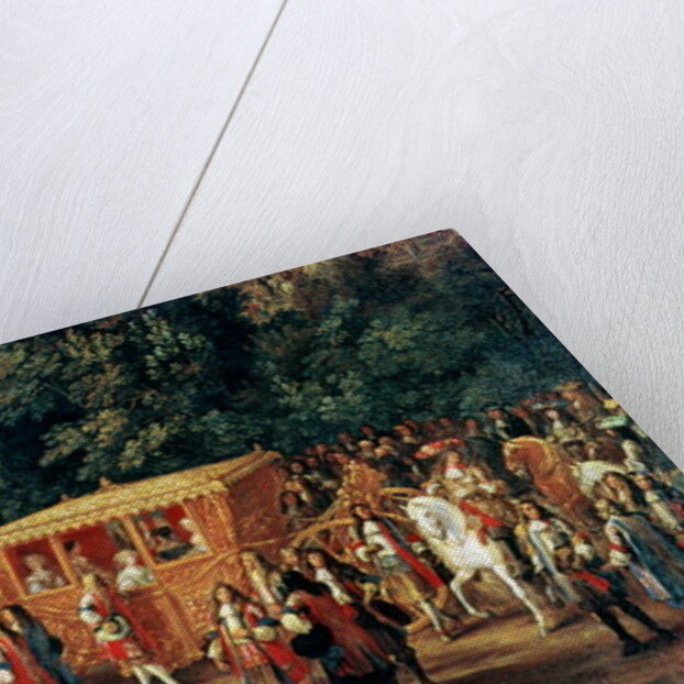 Detail of The Entry of Louis XIV and Maria Theresa into Arras, 30th July 1667, c.1685 by Adam Frans van der Meulen