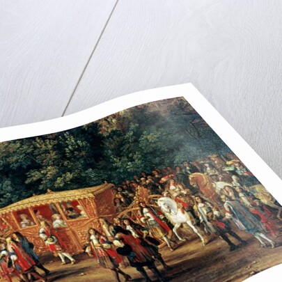 Detail of The Entry of Louis XIV and Maria Theresa into Arras, 30th July 1667, c.1685 by Adam Frans van der Meulen
