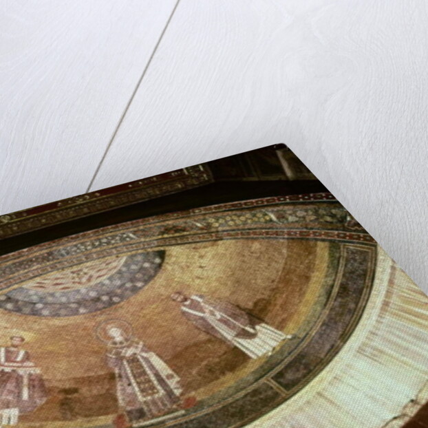 Saint Agnes between two popes by School Byzantine