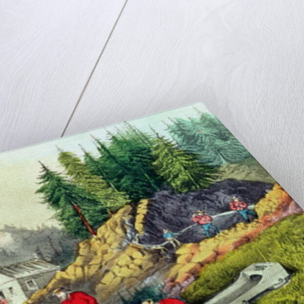 Gold Mining in California, published by Currier & Ives, 1861 by Grafton Tyler (after) Brown