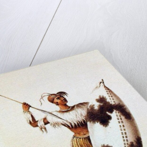 Lingap, a Matabili Warrior by William Cornwallis Harris