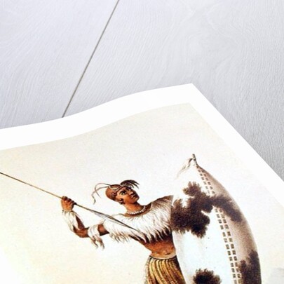 Lingap, a Matabili Warrior by William Cornwallis Harris