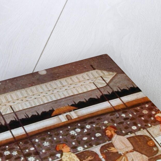 Two Moghul Princes Conversing at Night, c.1480-90 by Persian School