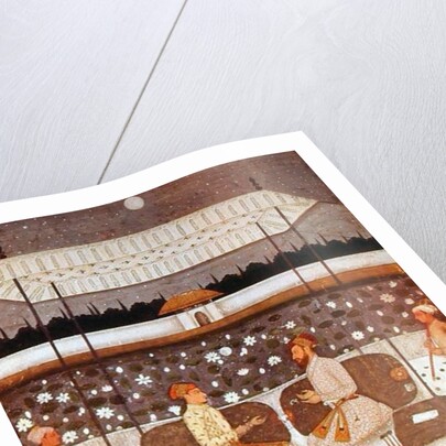 Two Moghul Princes Conversing at Night, c.1480-90 by Persian School