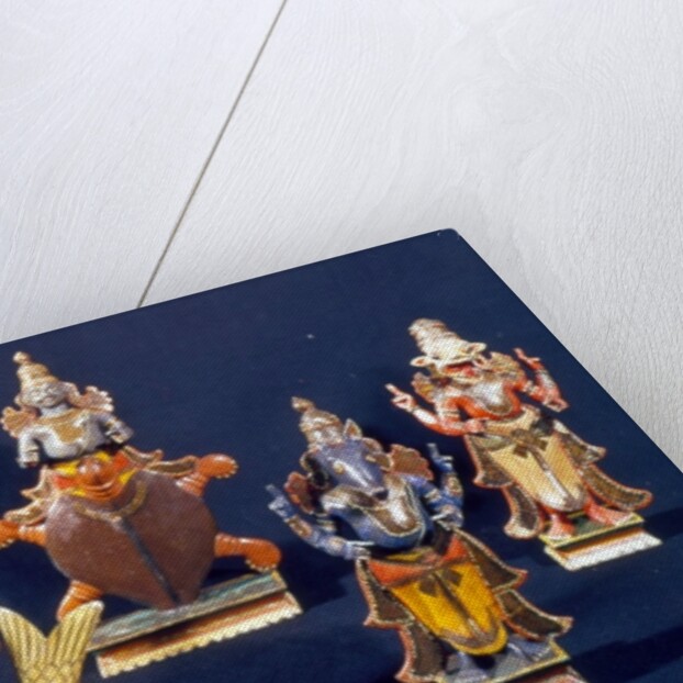 Four of the incarnations of Vishnu by Indian School