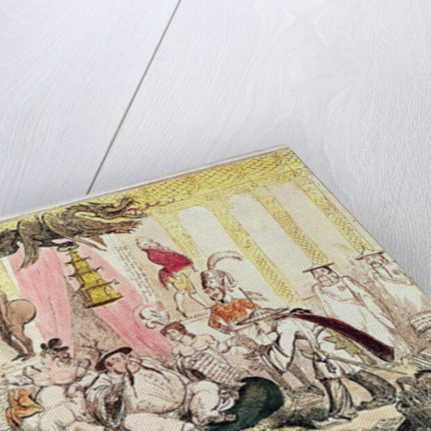 The Court at Brighton a la Chinese, 1816 by George Cruikshank