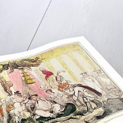 The Court at Brighton a la Chinese, 1816 by George Cruikshank