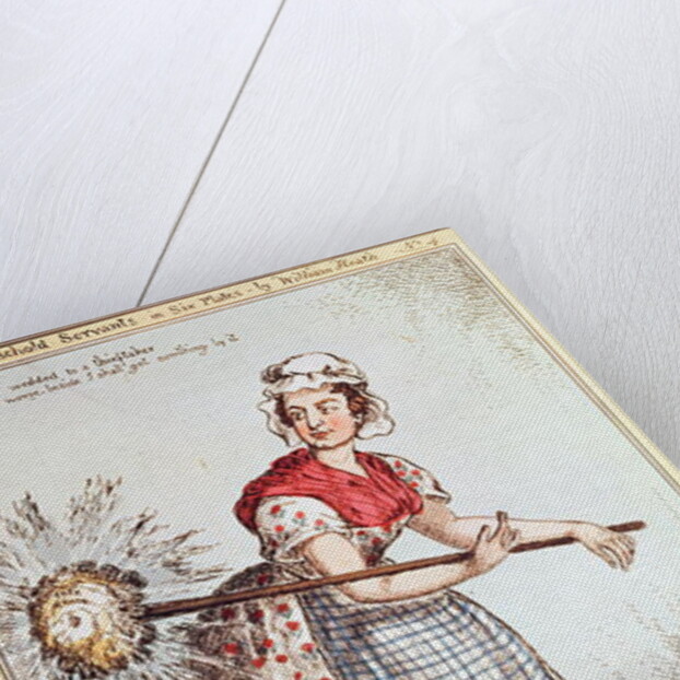 Robertena Peelena the Maid of All Work, no. 4 from the series 'Household Servants', published in 1829 by William Heath